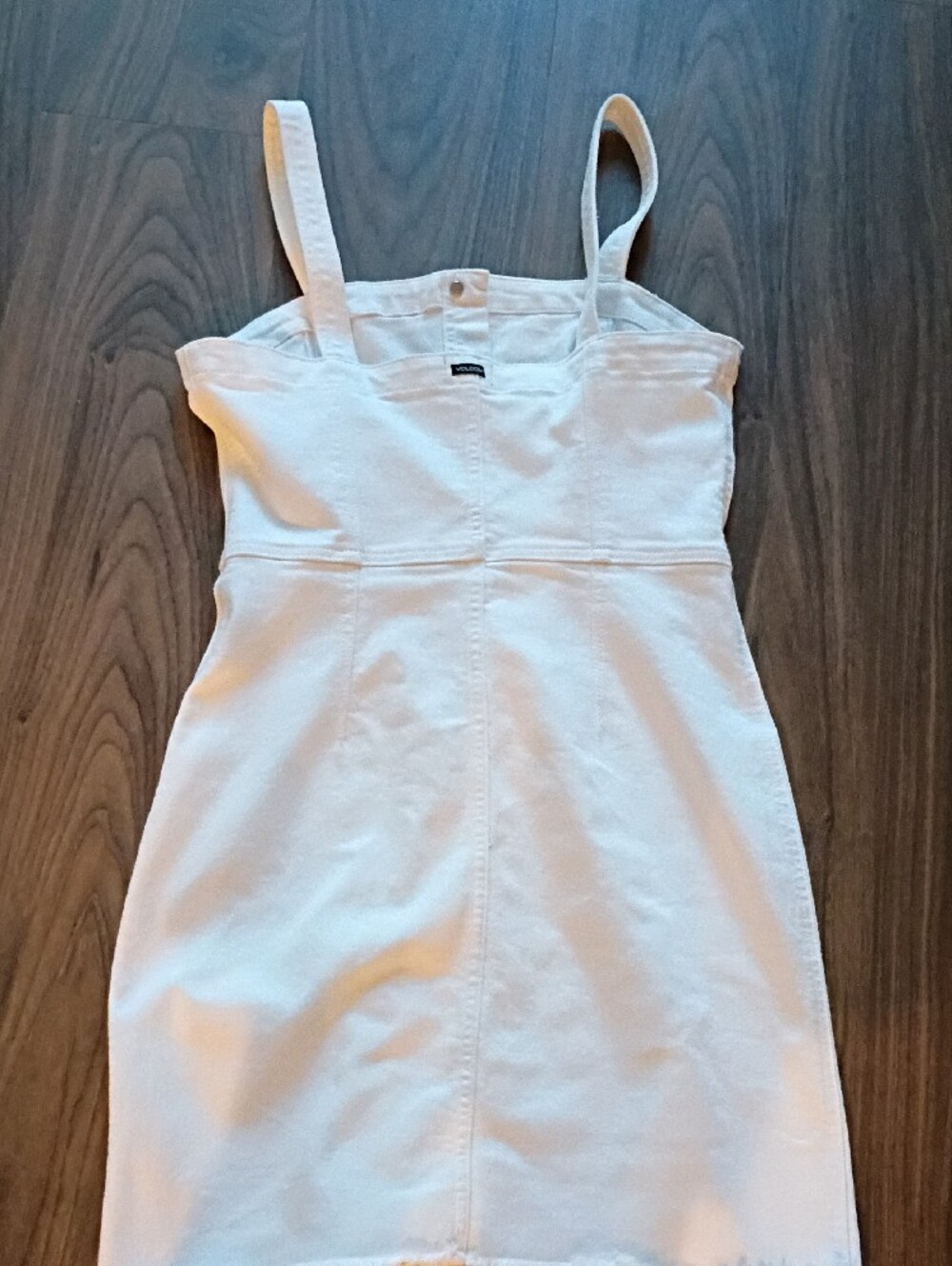 Volcom Cream Button-Front Mini Dress - Picture 3 of 3